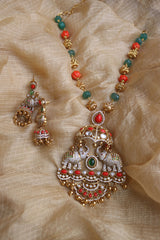 Coral Pumpkin Maala Set