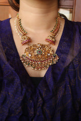 Matte Intricate Gopuram Pendant Set