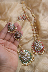 AD Peacock Pendant Maala Set