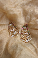 Multi Step Jadau Pearl Chaandbalis