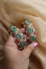 Set of 2 Polki Stone Kadas