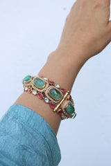 Set of 2 Polki Stone Kadas