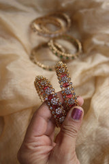 Set of 2 AD Oval Flower Kadas