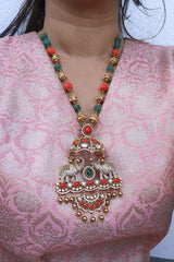 Coral Pumpkin Maala Set