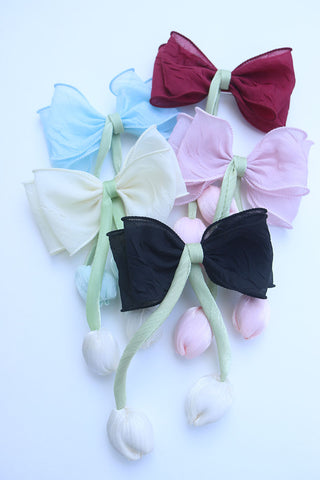 Tulip Bow Barette