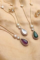 Kundan Tear Drop Necklace Set