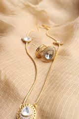 Kundan Tear Drop Necklace Set