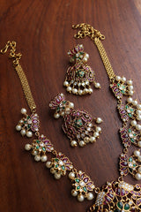 Lotus Peacock Ruby Green Mid Length Set