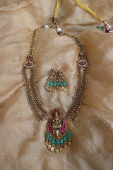 Jadau Lakshmi Link Long Necklace