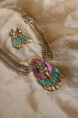 Jadau Lakshmi Link Long Necklace
