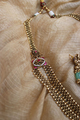 Jadau Lakshmi Link Long Necklace