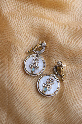 Bird Pearl Earrings