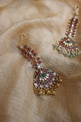 Peacock Kundan Teeka