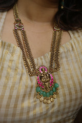 Jadau Lakshmi Link Long Necklace