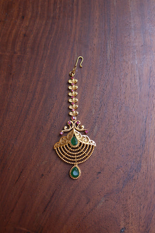 Ornamental Semi Chaand Teeka