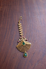 Ornamental Semi Chaand Teeka