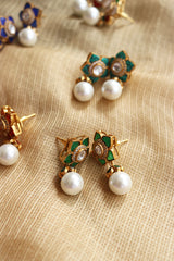 Flower Pearl Droplet Studs