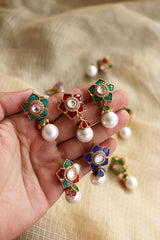 Flower Pearl Droplet Studs