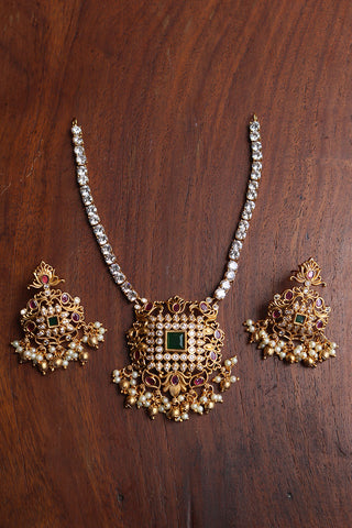 Matte AD Lotus Pendant Set