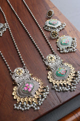 Rustic Two Tone hand Painted Set