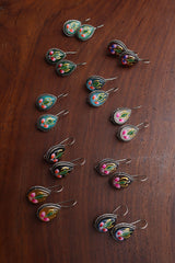Rustic Hook Painted Earrings