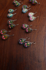 Rustic Hook Painted Earrings
