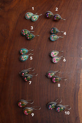 Rustic Hook Painted Earrings