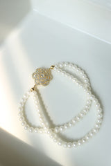 Pearls AD Motif Bracelet