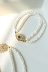 Pearls AD Motif Bracelet