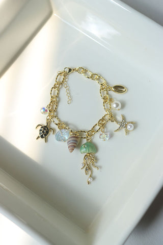 Jelly Fish Charms Bracelet