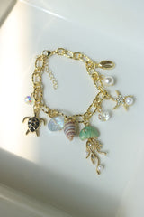 Jelly Fish Charms Bracelet