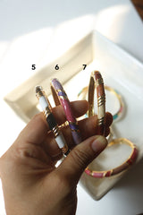 Enamel Gold Bracelet Bangle