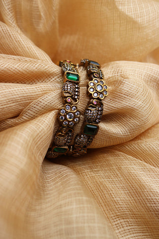 Victorian Haathi Bangles