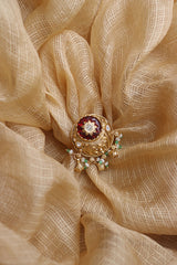 Circle Ruby Drops Finger Ring