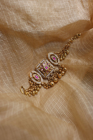 Antique Square Ruby Bracelet