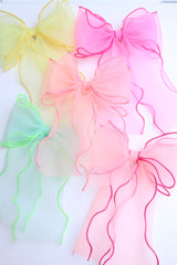 Neon Organza Barette