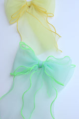 Neon Organza Barette