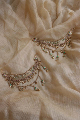 Antique 3 layer Statement Ear Chain
