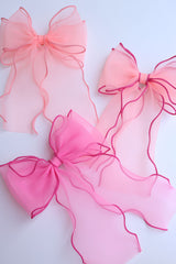 Neon Organza Barette