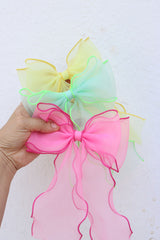 Neon Organza Barette