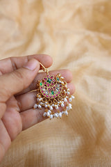 Jadau Chaand Cluster Pearls Teeka