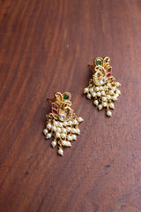 Peacock Pearl Matte Studs