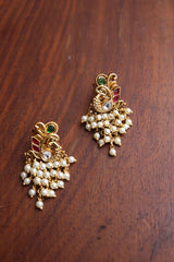 Peacock Pearl Matte Studs