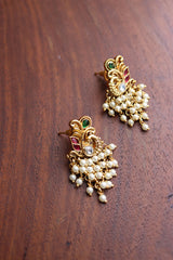 Peacock Pearl Matte Studs