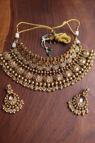 Statement Lakshmi Chaand Choker Set