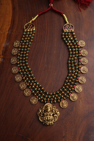 Temple Coin Bead Necklace