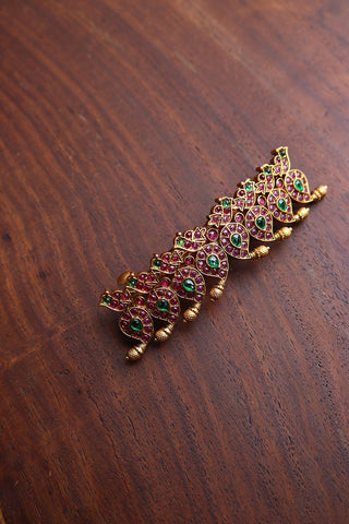 Paisley Ruby-Green Buckle HairClip