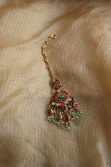 Jadau Triangle Drops Teeka