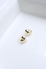 Prism Heart Gold Studs