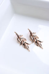 Rosegold Leaf Earrings